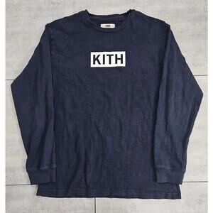 Kith Classic Box Logo Long Sleeve T-Shirt Mens Size L